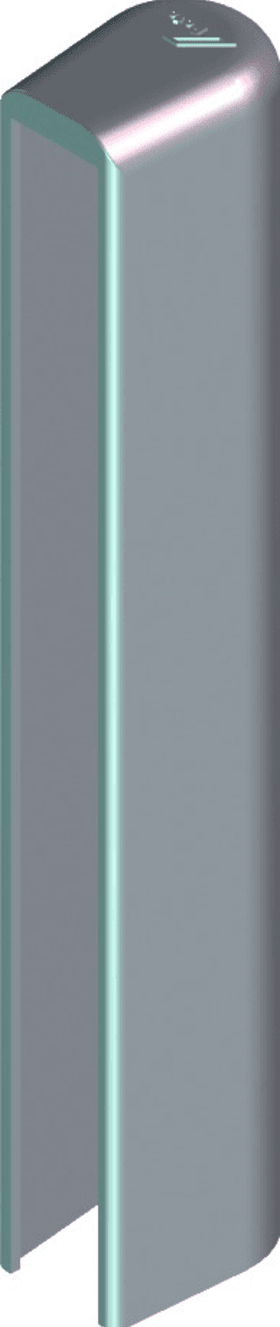 ROTO DK-Abd.kappe,  Eckband K,  NT,  zum Aufstecken,  DIN Links-Rechts,  Kunststoff,  R01.3