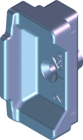 ROTO Drehkipp-Mittelschließer,  NT,  Nr.12,  DIN Links-Rechts,  Zinkdruckguss,  signalgrau