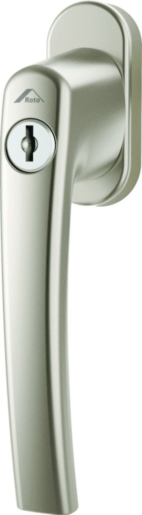 ROTO Fenstergriff RotoLine, abschließbar, 100Nm, mit Nocken, ohne Schrauben, Aluminium