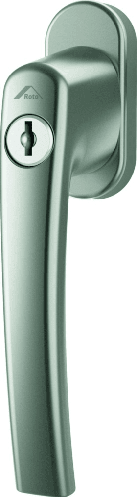 ROTO Fenstergriff RotoLine, abschließbar, 100Nm, mit Nocken, ohne Schrauben, Aluminium