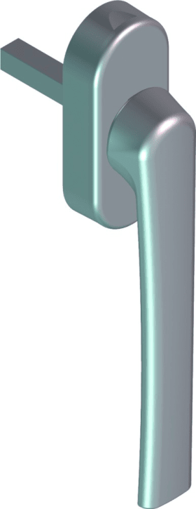 ROTO Griff RotoLine Patio, flach, Aluminium