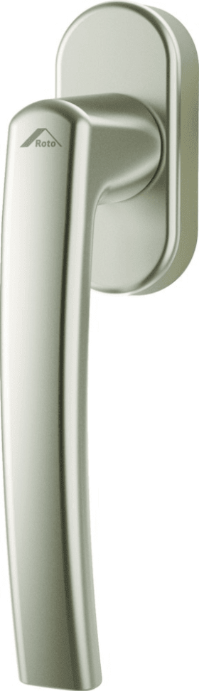 ROTO Fenstergriff RotoLine, Secustik, R90, mit Nocken, ohne Schrauben, Aluminium