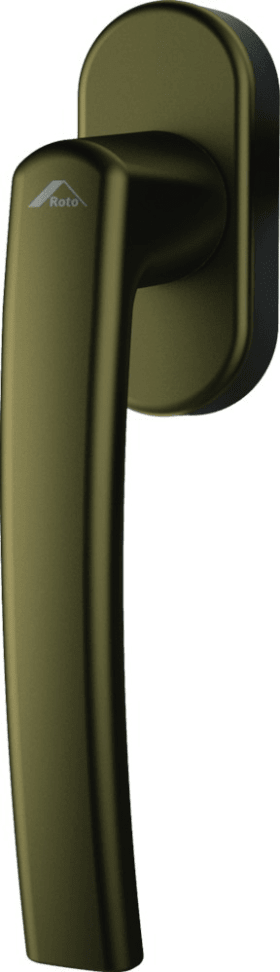Fenstergriff RotoLine,7/40,Secustik®,m.Logo,R45°,mittelbronze