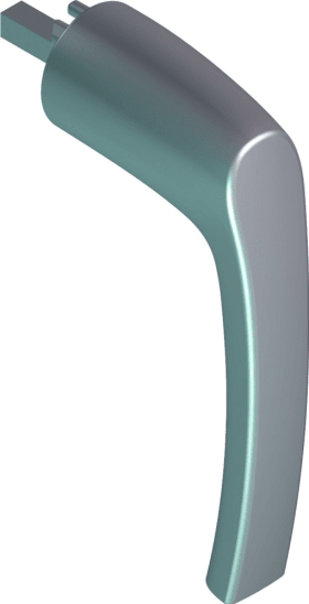 ROTO Fenstergriff RotoLine, rosettenlos, Aluminium