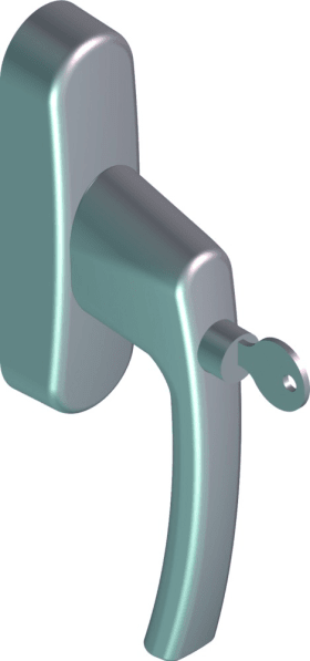 ROTO DK-Aufliegendes Fenstergetriebe,  abschließbar,  RotoLine,  DIN Links-Rechts,  F9005