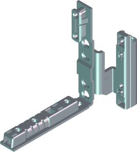 ROTO Falzeckband,  NT,  E5,  DIN Rechts,  Stahl,  weiß,  beschichtet