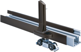 Faltschiebe-Aufhängung,für Laufwerk,Patio 6080,links-rechts,80kg,schwarzbraun