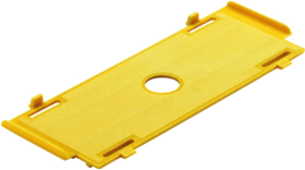 FT-Glasfalzeinlage, X341, GFE,L 100mm,B 47mm,S 9,5mm, Kunststoff gelb