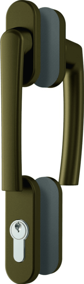 Fenstergriff RotoLine Patio Z,PZ,7/127,o.Logo,M5x110,mittelbronze