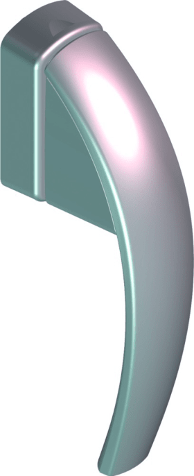 Fenstergriff Roto Swing,7/37,Secustik®,m.Logo RAL 9016