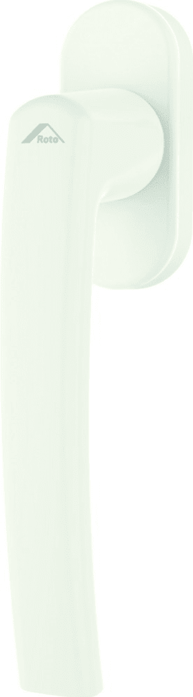 Roto Fenstergriff Standard Aluminium pulverbeschichtet weiß oval