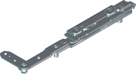 Roto Falzaxerarm NT Aluminium Designo Klemmleiste 4 Drehkippbeschlag DIN Rechts