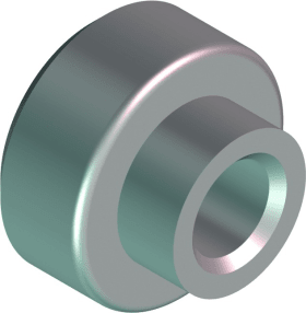 ROTO Faltschiebe-Zubehür, Befestigungsbuchse, Patio 6080, DIN Links-Rechts