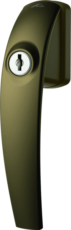 Fenstergriff Roto Swing,abschl.,100N·m,7/37,m.Logo,M5x45,mittelbronze