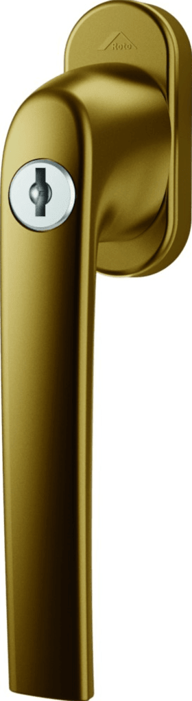 Fenstergriff Roto Samba,abschl.,40N·m,7/32,m.Logo,M5x40,bronze