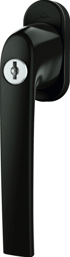 Fenstergriff Roto Samba,abschl.,100N·m,7/43,m.Logo,M5x50 RAL 8019