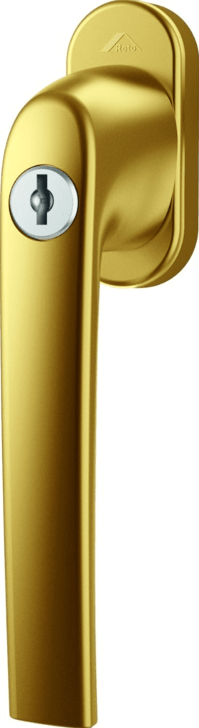 Fenstergriff Roto Samba,abschl.,100N·m,7/37,m.Logo,M5x45,messing