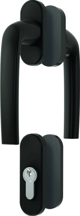 ROTO FTT-Griffgarnitur,  PZ,  Samba,  N 9, 7,  ALU graubraun