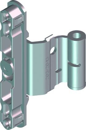 Drehflügel-Falzband, K, DIN Links-Rechts, KF 12/20-13, Stahl, Zink Nickel