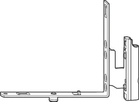 ROTO Falzeckband,  NT,  E5,  DIN Links,  Stahl,  verzinkt