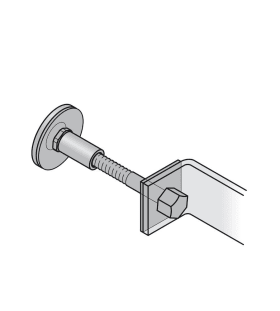 HT-STOSSGRIFF-BEFESTIGUNG,TS 45-54MM 05 0585,EINSEITIG DURCHGEHEND,HELLBRONZE