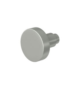 FSB Knopfdrückerlochteil Edelstahl fein matt, 8 mm Vierkant, für Außentüren Holz/Stahl