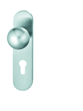 FSB Knopfschild ASL Kurzschild oval PZ 72 mm Edelstahl fein matt