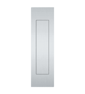 EINLASSMUSCHEL GESCHLOSSEN RECHTECKIG EDELSTAHL FEIN MATT 42.4251.00001.6204