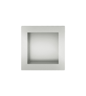 EINLASSMUSCHEL OFFEN QUADRATISCH ALU F1 ALUMINIUM NATURFARBIG 42.4253.00000.0105