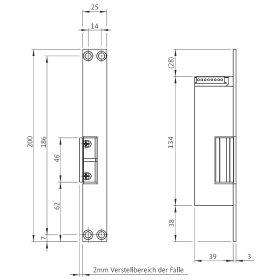 FLUCHTTUEROEFFNER 331 RR AKRR KL DIN RS B 5465 0010