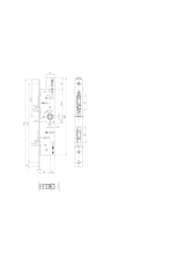 BKS Panik-Treibriegelschloss B-18900,UG/9,D34,U24x6x268ktg,ER,RSK/FK