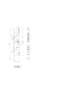 BKS Kantriegel B-18980,mit Hebel,D20mm,VK9mm,22x285 eckig verzinkt