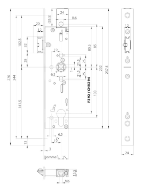 BKS PA-Fallen-Schloss B-19000,CHRZ94/9,D40,F24x270ktg,ER,PAF-B