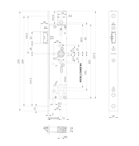BKS PA-Fallen-Schloss B-19010,CHRZ94/9,D35,F24x270ktg,ER,PAF-B