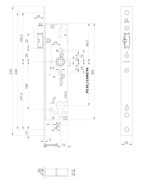 BKS PA-Fallen-Schloss B-19160,CHRZW94/9,D34,U24x6x268ktg,ER,GFF