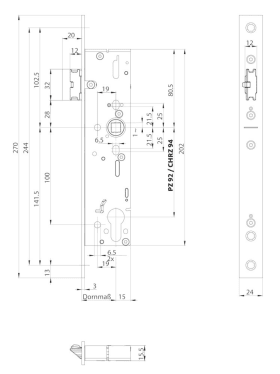 BKS PA-Fallen-Schloss B-19170,CHRZW94/9,D34,U24x6x268ktg,ER,GFF