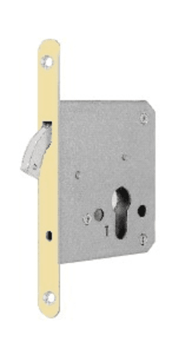 BKS Schiebetürschloss 0371,PZ,D55,F18x172rd,NiSi