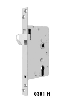 BKS Schiebetürschloss 0381,PZ72/9,D90,F24x260ktg,NiSi