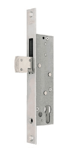 BKS Schiebetürschloss 1205SRH,PZ,D40,F24x243ktg,NiSi