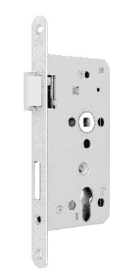 BKS Einsteckschloss 6031,PZW72/8,D55,F20x235rd,NiSi,DR