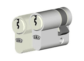 BKS Halbzylinder detect3 3101 SPS, BL 10/31mm, vs., ms matt vern.