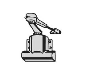 BKS Türschließer OTS 80 B 8031,EN 3,m.Feststellgest.,DL,silberfarbig