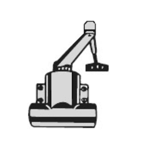 BKS Türschließer OTS 80 B 8061,EN 6,m. Gestänge,DL,silberfarbig