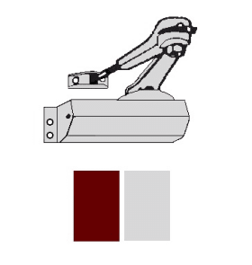 BKS Türschließer OTS 81 B 8131,EN 3,m.Feststellgest.,DL,silberfarbig