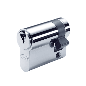 BKS Halbzylinder 8891, BL 10/31mm, gl., ms matt vern.,SKG,M5x70