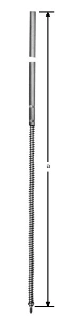 BKS Treibriegelstange B 9037,gefedert,Ø10x2.635mm,vz,M5