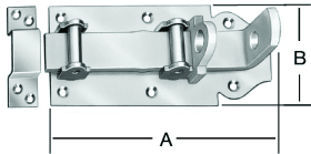 VORMANN ROLLEN-SCHLOSS- RIEGEL 160X70 VZ 000110 160Z