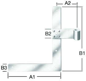 Fensterladen-Winkelband 250x200mm Nr. 115250Z VORMANN
