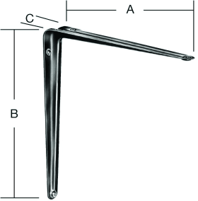 KONSOLENSTÜTZEN WEISS 000150 075LW 75 X 100 X 31 MM