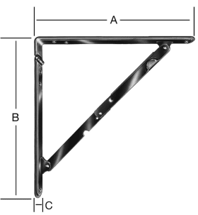 KLAPPKONSOLEN WEISS 000151 200LW 200 X 200 X 24 MM